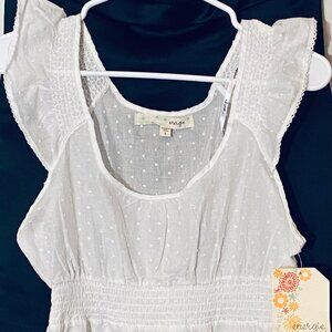 Cute Junior Large Ladies' White "Energie" Top